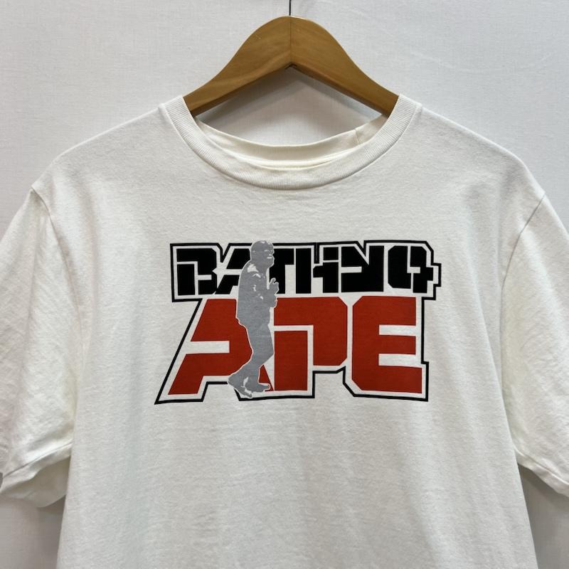 アベイシングエイプ A BATHING APE Tシャツ 半袖 CAPTAIN LOGO TEE ロゴ Tシャツ M 白 / ホワイト / white メンズ USED 古着 中古 50164156