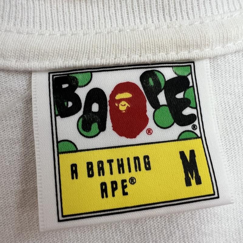 アベイシングエイプ A BATHING APE Tシャツ 半袖 CAPTAIN LOGO TEE ロゴ Tシャツ M 白 / ホワイト / white メンズ USED 古着 中古 50164156