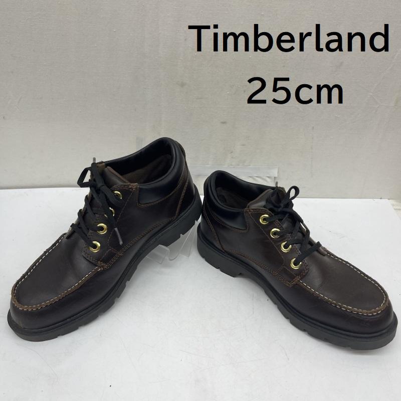 ティンバーランド Timberland ブーツ ショートブーツ TB0A6EU1W01 BASIC SINGLE MOC TOE OX WP デッキ シューズ 25.0cm 茶 / ブラウン / brown メンズ USED 古着 中古 50164157