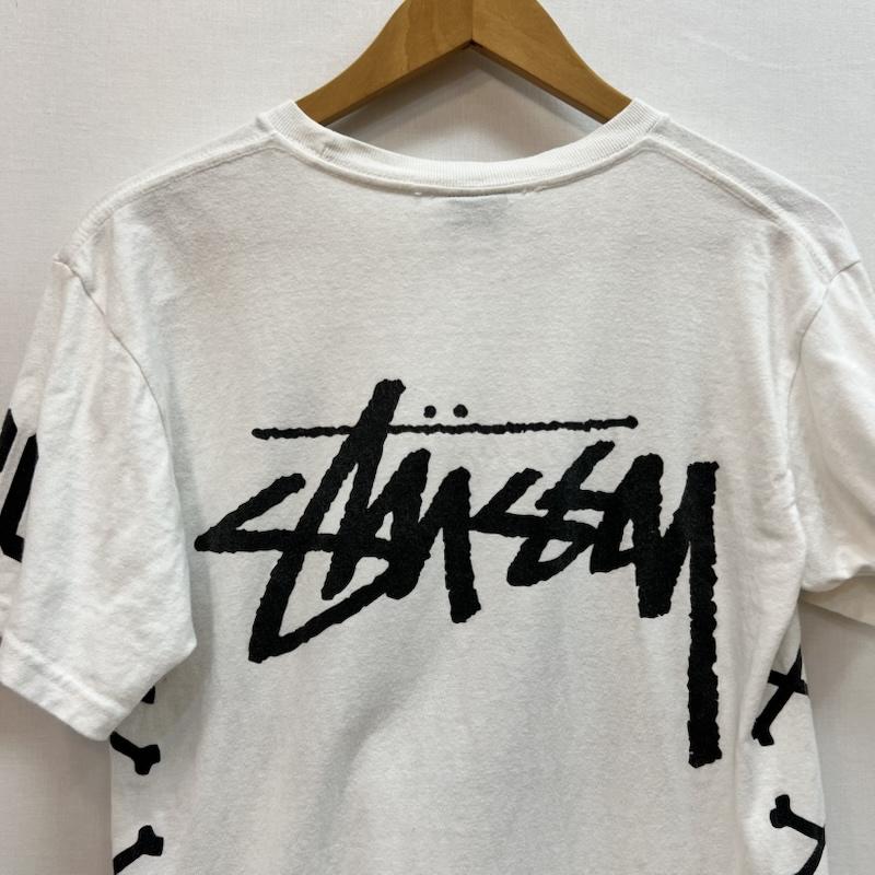 ステューシー STUSSY Tシャツ 半袖 スカル ロゴ Tシャツ S 白 / ホワイト / white メンズ USED 古着 中古 50164161