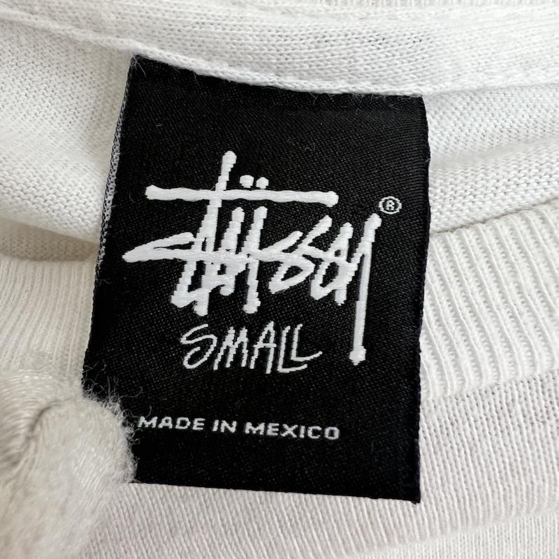 ステューシー STUSSY Tシャツ 半袖 スカル ロゴ Tシャツ S 白 / ホワイト / white メンズ USED 古着 中古 50164161