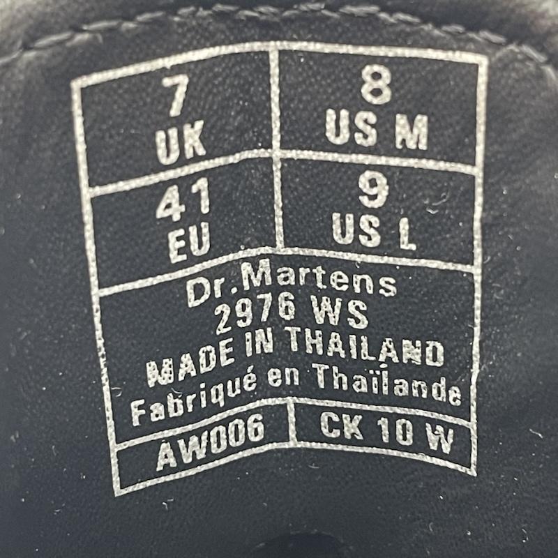 ドクターマーチン Dr.Martens ブーツ 一般 2976 ws aw006 WHITE STITCH LEATHER CHELSEA BOOTS サイドゴア ブーツ US：7 黒 / ブラック / black メンズ USED 古着 中古 50164163