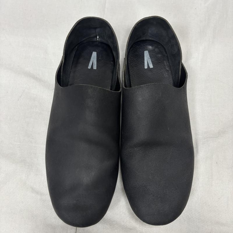 古着 USED スリッポン スリッポン AUTTAA アウッタ Room Shoes レザースリッポンシューズ ブラック - 無地 黒 / ブラック / black メンズ USED 古着 中古 50164164