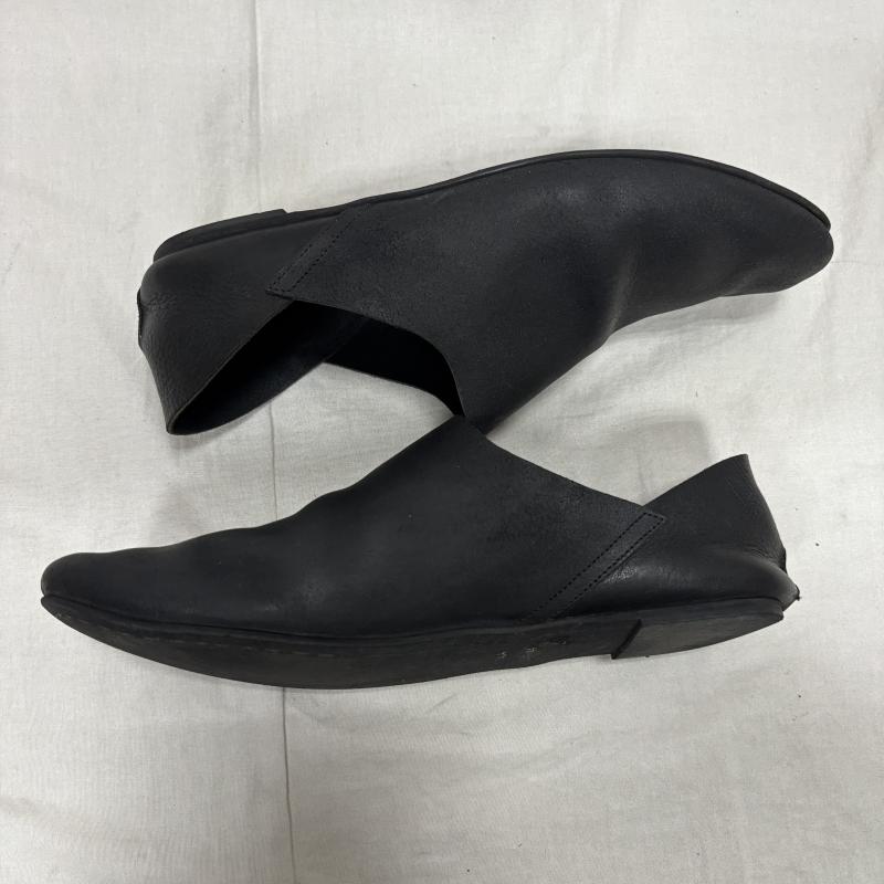 古着 USED スリッポン スリッポン AUTTAA アウッタ Room Shoes レザースリッポンシューズ ブラック - 無地 黒 / ブラック / black メンズ USED 古着 中古 50164164