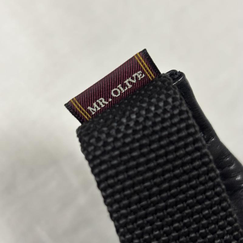 ミスターオリーブ MR.OLIVE ウエストバッグ ウエストバッグ スモールボディバッグ レザー インパーマレザー ブラック ショルダーバッグ 鞄 本革 撥水 - 無地 黒 / ブラック / black メンズ USED 古着 中古 50164166