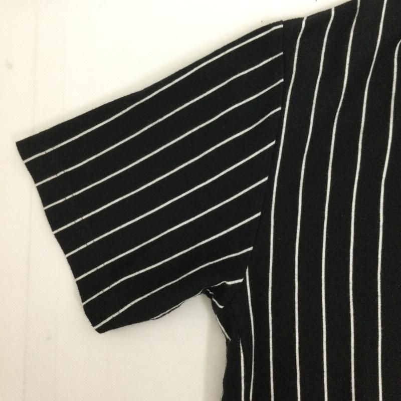 ナンバーナイン デニム NUMBER (N)INE DENIM ポロシャツ 半袖 NUMBER (N)INE DENIM ストライプ ポロシャツ M ストライプ 黒 / ブラック / black メンズ USED 古着 中古 50164167