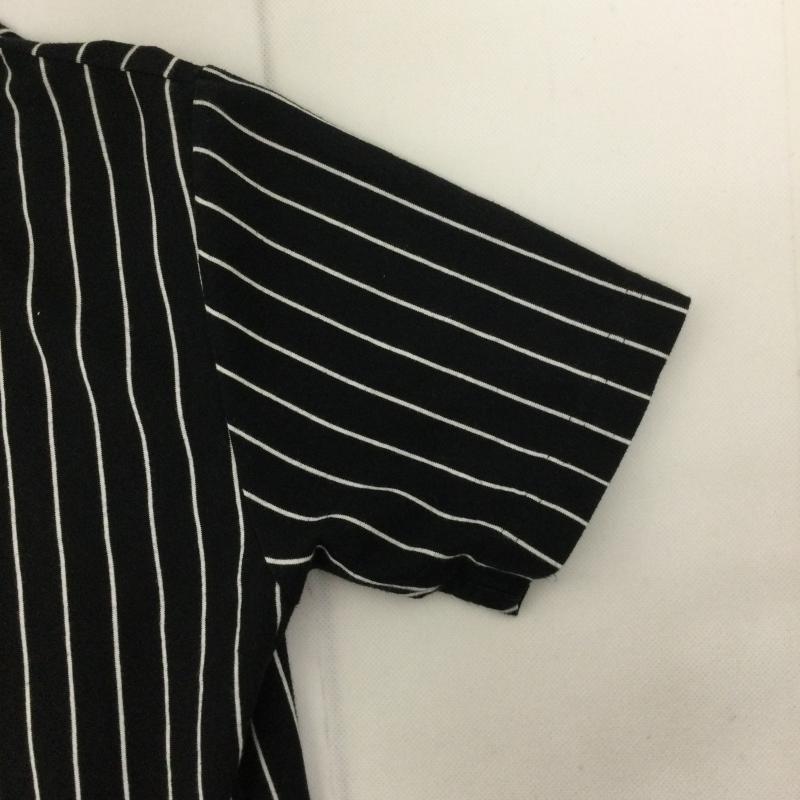 ナンバーナイン デニム NUMBER (N)INE DENIM ポロシャツ 半袖 NUMBER (N)INE DENIM ストライプ ポロシャツ M ストライプ 黒 / ブラック / black メンズ USED 古着 中古 50164167