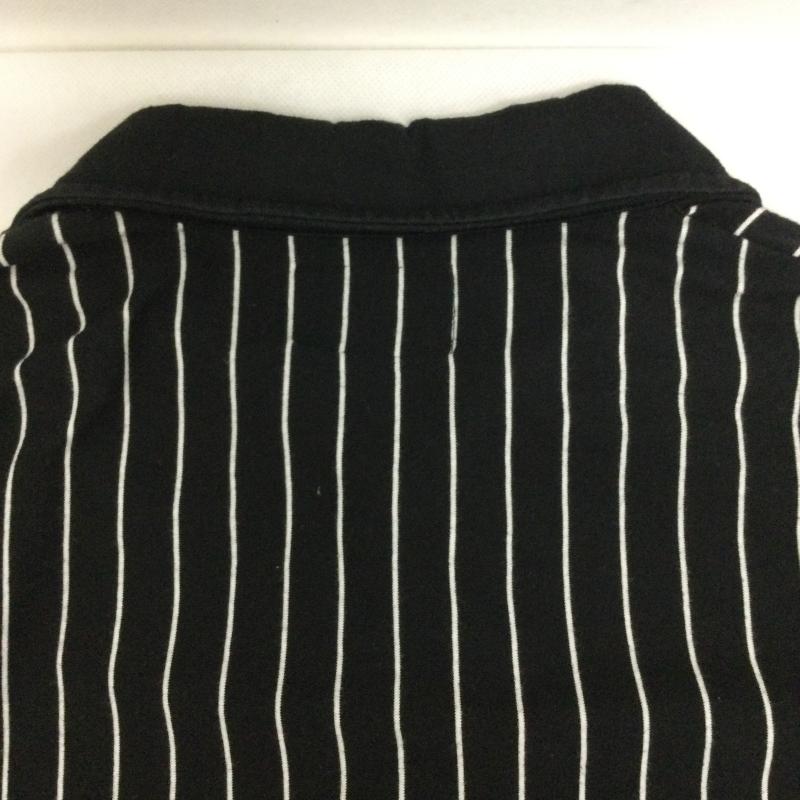 ナンバーナイン デニム NUMBER (N)INE DENIM ポロシャツ 半袖 NUMBER (N)INE DENIM ストライプ ポロシャツ M ストライプ 黒 / ブラック / black メンズ USED 古着 中古 50164167