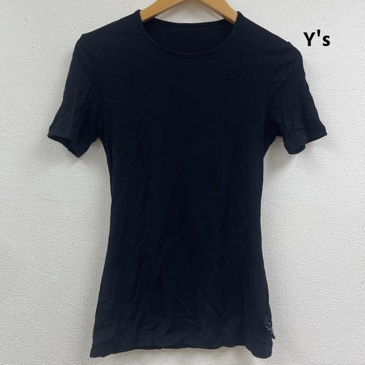 ワイズ Y s Tシャツ 半袖 日本製 Vネック Tシャツ カットソー fc-t72-058 M 黒 / ブラック / black レディース USED 古着 中古 50164171