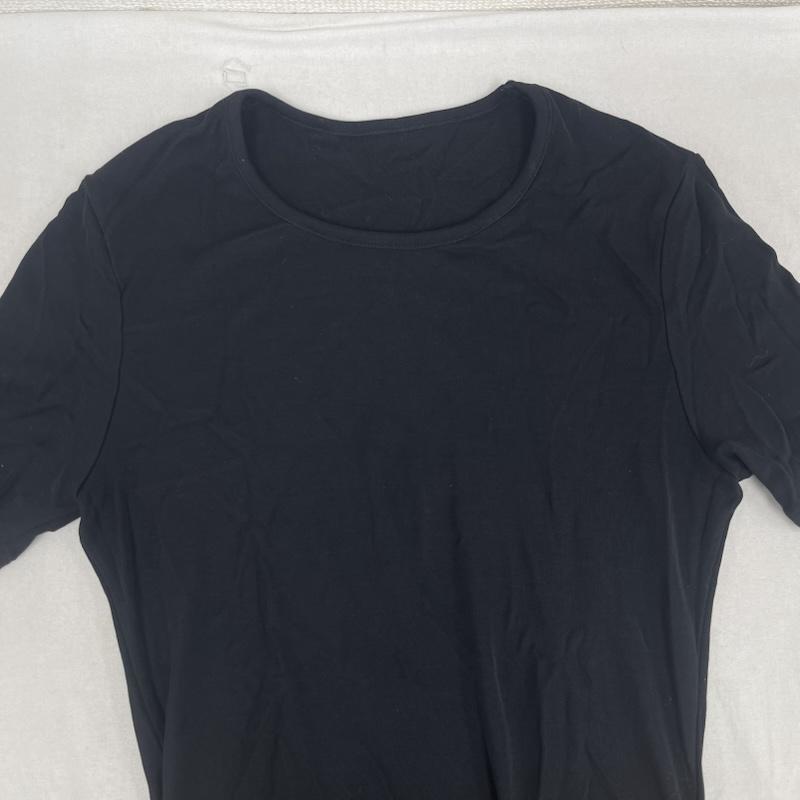 ワイズ Y s Tシャツ 半袖 日本製 Vネック Tシャツ カットソー fc-t72-058 M 黒 / ブラック / black レディース USED 古着 中古 50164171