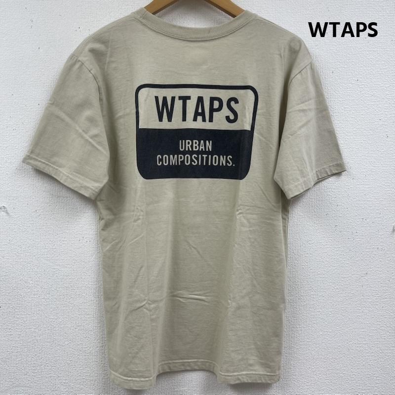 ダブルタップス WTAPS Tシャツ 半袖 日本製 URBAN COMPOSITIONS ロゴ クルーネック Tシャツ ベージュ / ベージュ / beige メンズ USED 古着 中古 50164172
