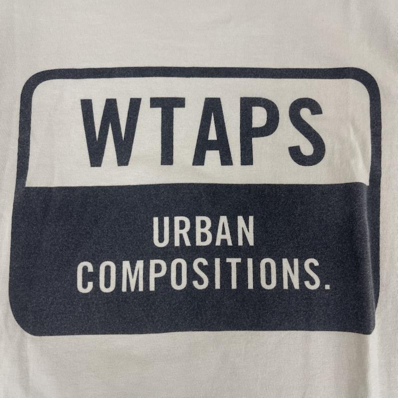 ダブルタップス WTAPS Tシャツ 半袖 日本製 URBAN COMPOSITIONS ロゴ クルーネック Tシャツ ベージュ / ベージュ / beige メンズ USED 古着 中古 50164172