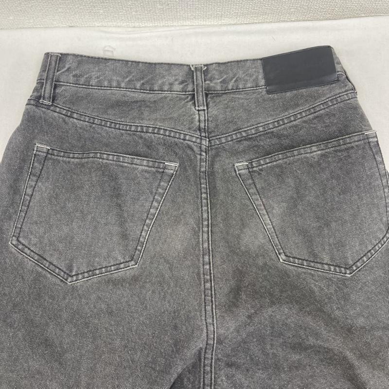 ハフ HUF パンツ デニム、ジーンズ ワイド ブラック テーパード バギー デニム パンツ 28インチ 黒 / ブラック / black メンズ USED 古着 中古 50164176