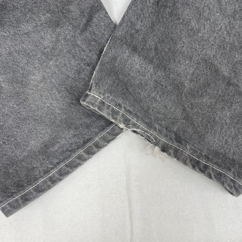 ハフ HUF パンツ デニム、ジーンズ ワイド ブラック テーパード バギー デニム パンツ 28インチ 黒 / ブラック / black メンズ USED 古着 中古 50164176