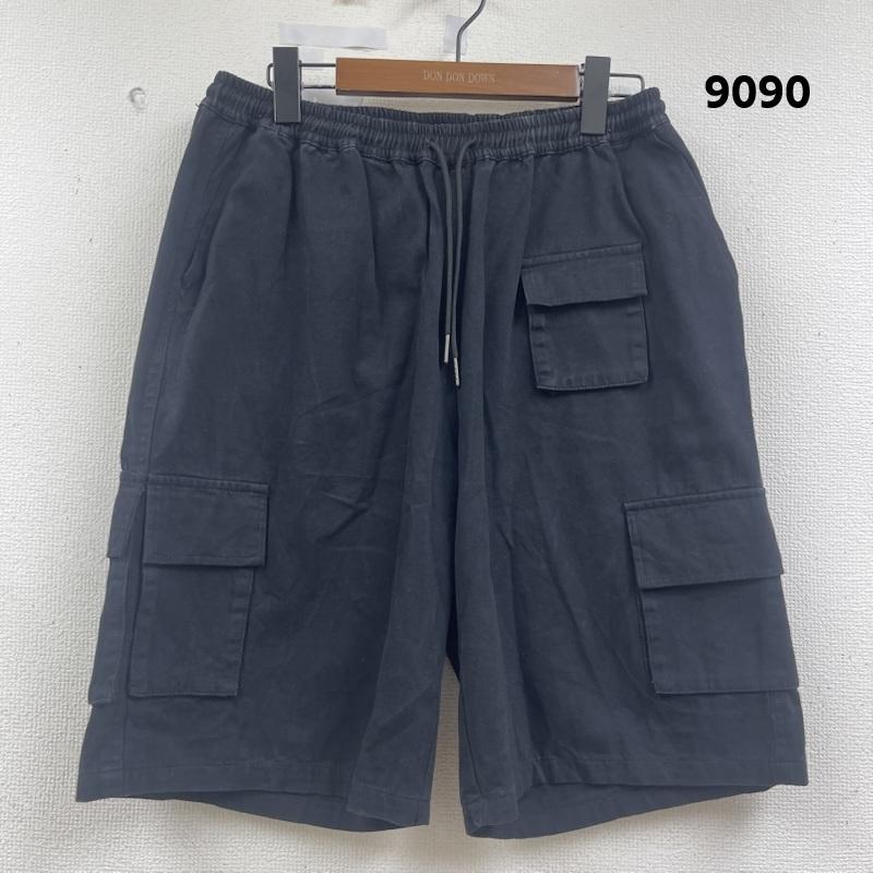古着 USED パンツ ショートパンツ 9090 ミリタリー カーゴ ショート パンツ ショーツ L 黒 / ブラック / black メンズ USED 古着 中古 50164177