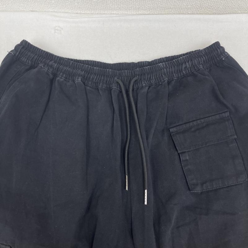 古着 USED パンツ ショートパンツ 9090 ミリタリー カーゴ ショート パンツ ショーツ L 黒 / ブラック / black メンズ USED 古着 中古 50164177