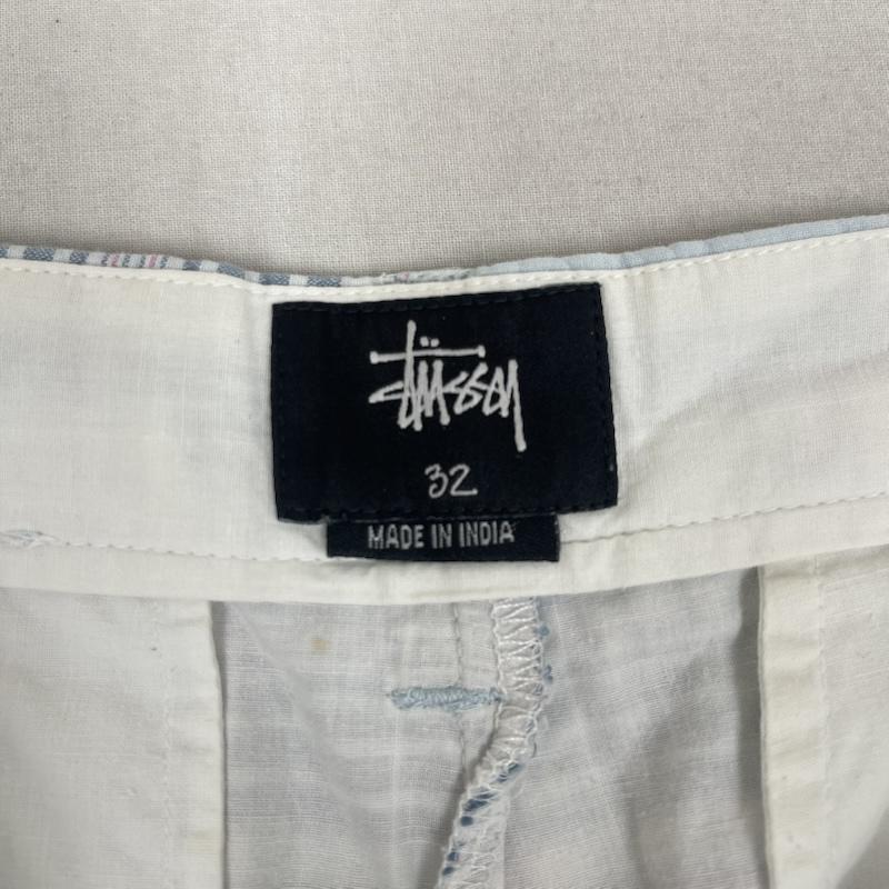ステューシー STUSSY パンツ ショートパンツ チェック柄 ショート パンツ ハーフ パンツ 32 水色 / ライトブルー / メンズ USED 古着 中古 50164178