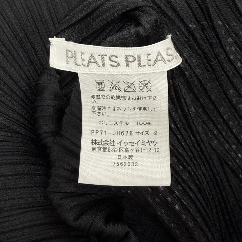 プリーツプリーズ PLEATS PLEASE ワンピース ロングスカート 17SS ISSEY MIYAKE イッセイミヤケ ノースリーブ プリーツ ワンピース PP71-JH676 2 黒 / ブラック / black レディース USED 古着 中古 50164181