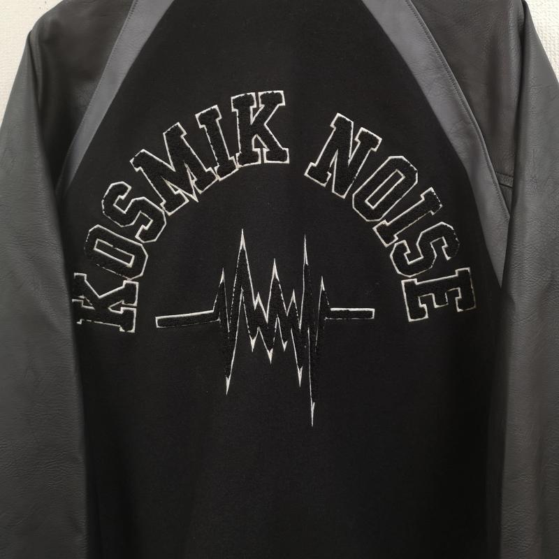アンダーカバー UNDERCOVER ジャケット、上着 レザージャケット KOSMIK NOISE 刺繡 スナップボタン スタジャン スタジアム ジャンパー XL 黒 / ブラック / black メンズ USED 古着 中古 50164188