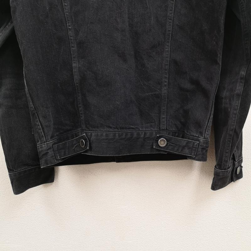 リーバイスプレミアム Levis PReMIUM ジャケット、上着 ジャケット、ブレザー フロントプリーツ ボックス シルエット デニム トラッカー ジャケット 19825-0004 1 黒 / ブラック / black メンズ USED 古着 中古 50164189