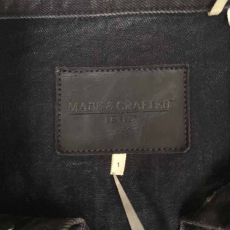 リーバイスプレミアム Levis PReMIUM ジャケット、上着 ジャケット、ブレザー フロントプリーツ ボックス シルエット デニム トラッカー ジャケット 19825-0004 1 黒 / ブラック / black メンズ USED 古着 中古 50164189