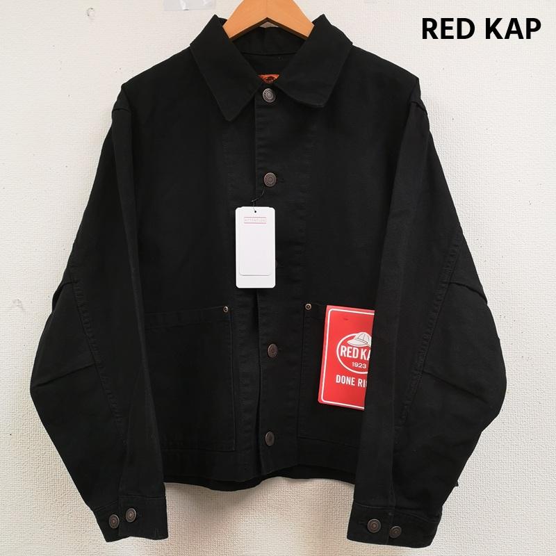 レッドキャップ RED KAP ジャケット、上着 ジャケット、ブレザー パッチポケット カフスボタン ショート カバーオール RK7521 M 黒 / ブラック / black メンズ USED 古着 中古 50164190