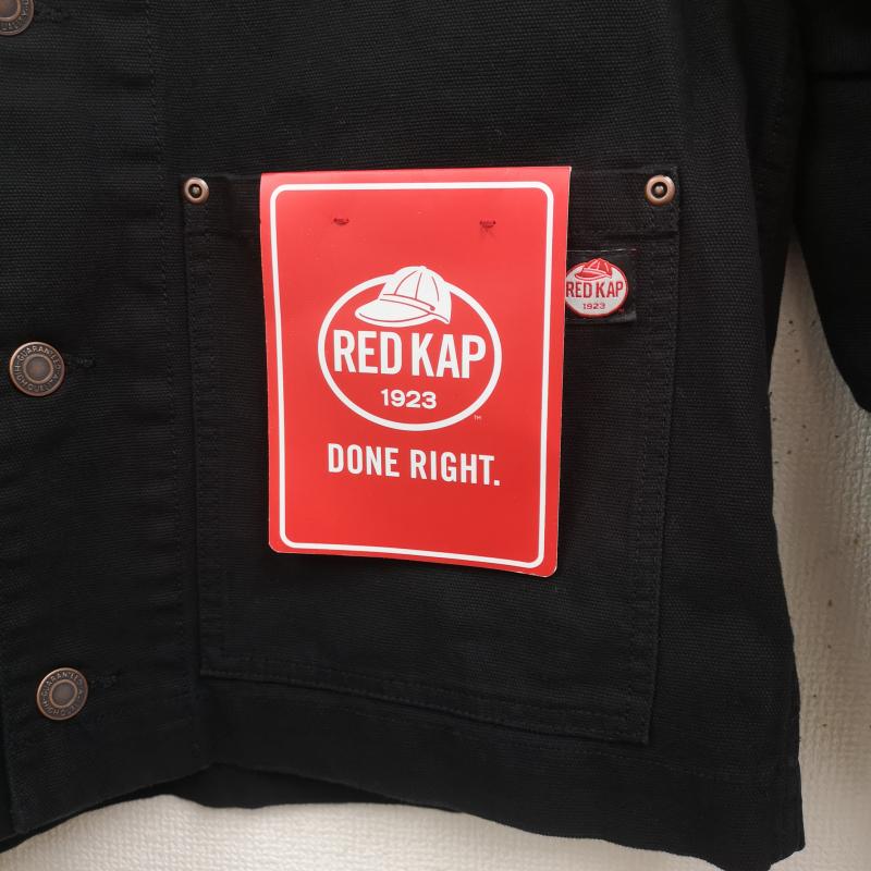 レッドキャップ RED KAP ジャケット、上着 ジャケット、ブレザー パッチポケット カフスボタン ショート カバーオール RK7521 M 黒 / ブラック / black メンズ USED 古着 中古 50164190