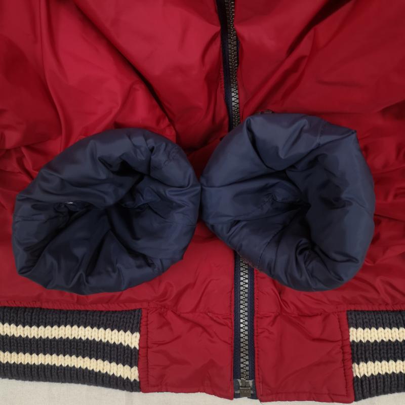 トミーヒルフィガー TOMMY HILFIGER ジャケット、上着 ジャケット、ブレザー ロゴ刺繍 リバーシブル 2WAY キルティング ボンバー ジャケット XL 赤 / レッド / red X 紺 / ネイビー / navy メンズ USED 古着 中古 50164193