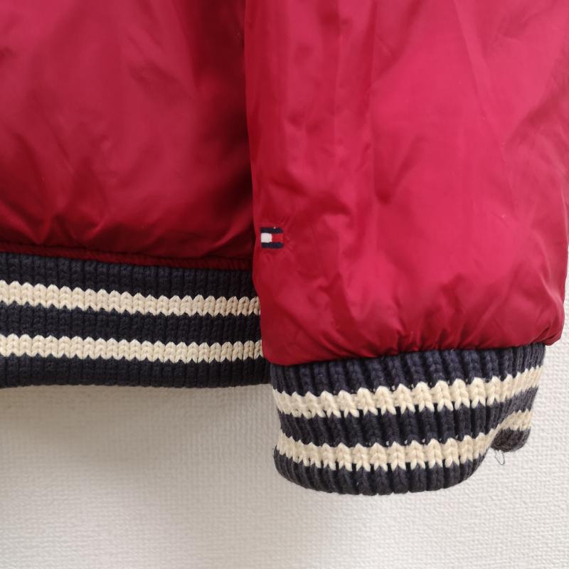 トミーヒルフィガー TOMMY HILFIGER ジャケット、上着 ジャケット、ブレザー ロゴ刺繍 リバーシブル 2WAY キルティング ボンバー ジャケット XL 赤 / レッド / red X 紺 / ネイビー / navy メンズ USED 古着 中古 50164193
