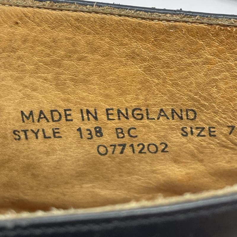 古着 USED 革靴 革靴 Jeffery-West イギリス製 シングル モンクストラップ チャッカ ブーツ UK：7 黒 / ブラック / black メンズ USED 古着 中古 50164194