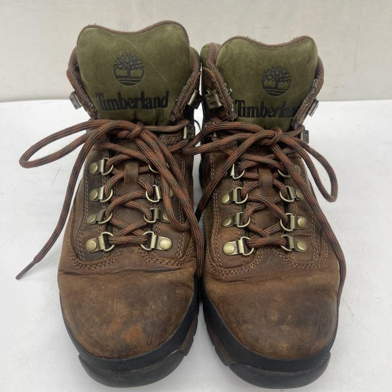 ティンバーランド Timberland ブーツ ショートブーツ EURO HIKER ユーロ ハイカー トレッキング ブーツ シューズ UK：7.5 茶 / ブラウン / brown メンズ USED 古着 中古 50164197