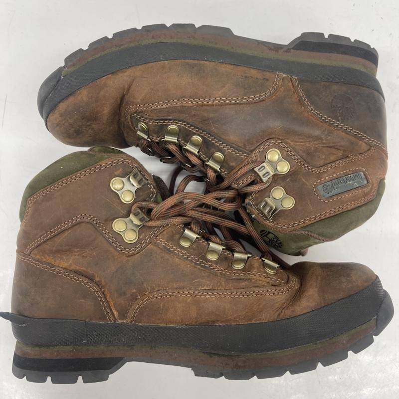ティンバーランド Timberland ブーツ ショートブーツ EURO HIKER ユーロ ハイカー トレッキング ブーツ シューズ UK：7.5 茶 / ブラウン / brown メンズ USED 古着 中古 50164197