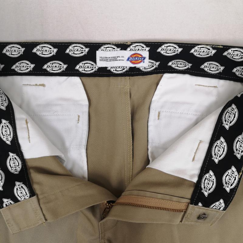 ディッキーズ Dickies パンツ ワークパンツ、ペインターパンツ TC ツイル 生地 ワイド トンネル ループ クロップド パンツ 1221733 34 ベージュ / ベージュ / beige メンズ USED 古着 中古 50164198