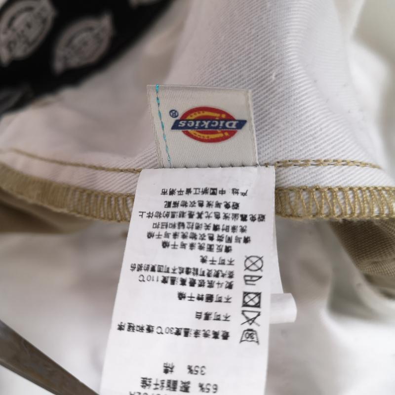 ディッキーズ Dickies パンツ ワークパンツ、ペインターパンツ TC ツイル 生地 ワイド トンネル ループ クロップド パンツ 1221733 34 ベージュ / ベージュ / beige メンズ USED 古着 中古 50164198