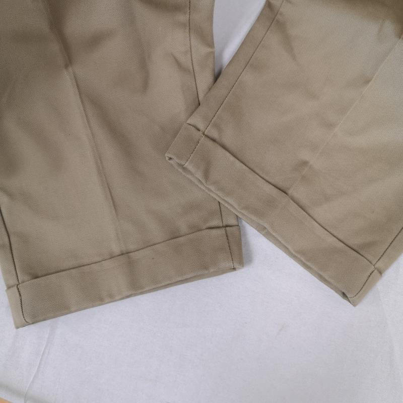 ディッキーズ Dickies パンツ ワークパンツ、ペインターパンツ TC ツイル 生地 ワイド トンネル ループ クロップド パンツ 1221733 34 ベージュ / ベージュ / beige メンズ USED 古着 中古 50164198