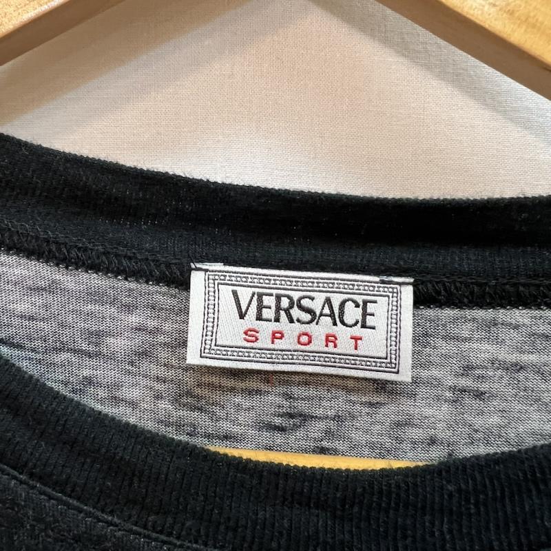 ヴェルサーチ VERSACE Tシャツ 半袖 00s WESTERN COWBOY Ｔシャツ 48 黒 / ブラック / black メンズ USED 古着 中古 50164200