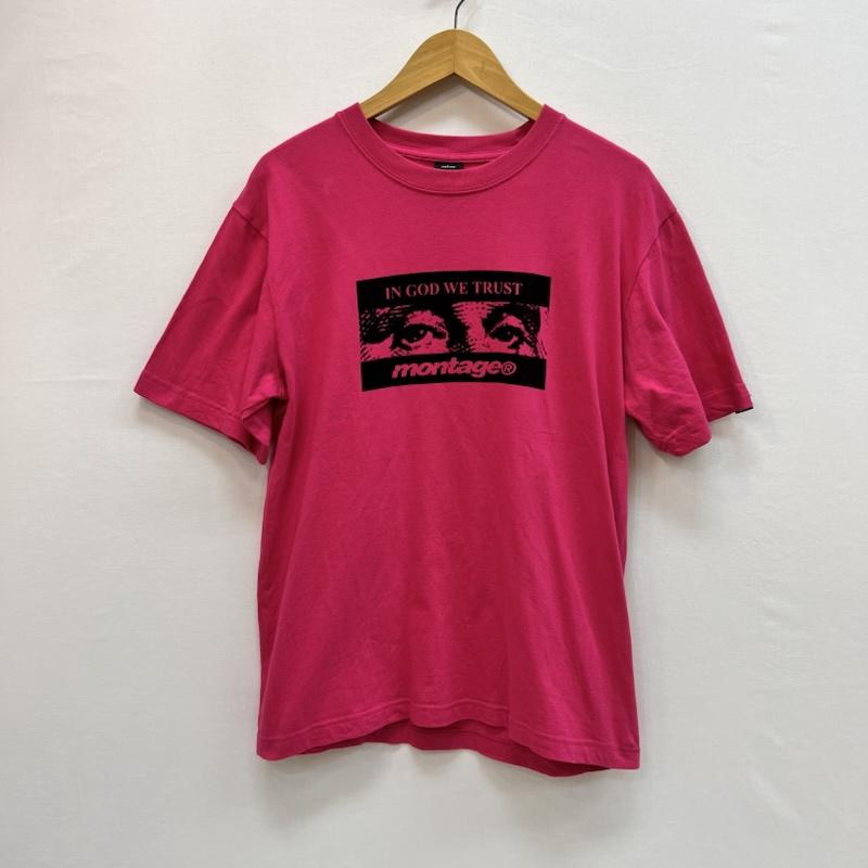 モンタージュ MONTAGE Tシャツ 半袖 00s the 1000 faces ジョージ・ワシントン Ｔシャツ M 桃 / ピンク / pink メンズ USED 古着 中古 50164201