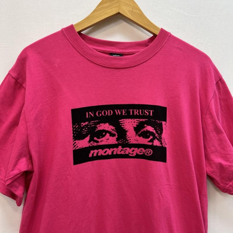 モンタージュ MONTAGE Tシャツ 半袖 00s the 1000 faces ジョージ・ワシントン Ｔシャツ M 桃 / ピンク / pink メンズ USED 古着 中古 50164201