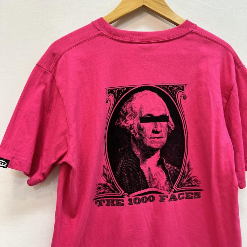 モンタージュ MONTAGE Tシャツ 半袖 00s the 1000 faces ジョージ・ワシントン Ｔシャツ M 桃 / ピンク / pink メンズ USED 古着 中古 50164201