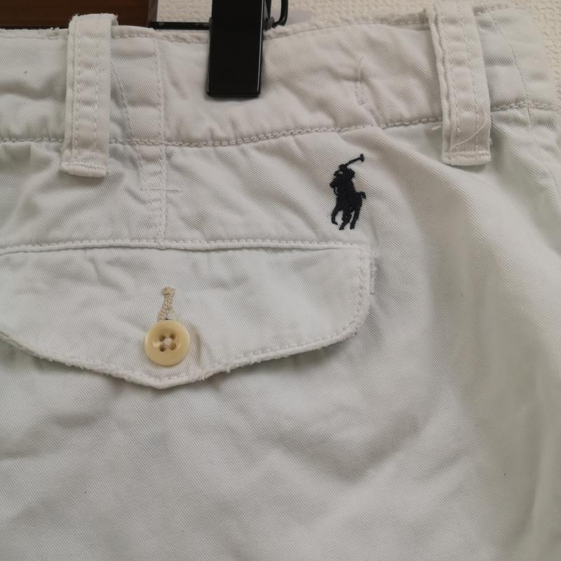 ポロラルフローレン POLO RALPH LAUREN パンツ ショートパンツ コットン ツイル生地 コイン ポケット ワンポイント刺繡 M047RCC-05RW 38 白 / ホワイト / white メンズ USED 古着 中古 50164202