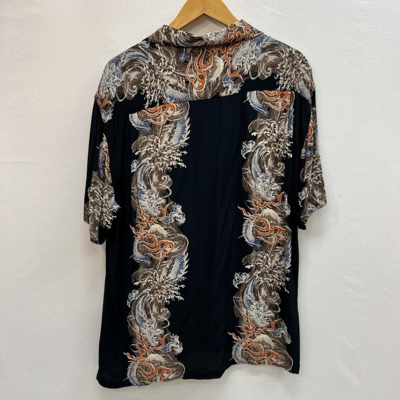 古着 USED シャツ、ブラウス 半袖 梵殷 龍 和柄 アロハシャツ XL 紺 / ネイビー / navy メンズ USED 古着 中古 50164206