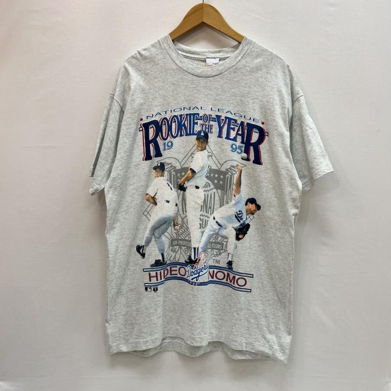 ヴィンテージ VINTAGE Tシャツ 半袖 90s 野茂英雄 1995年 ルーキー・オブ・ザ・イヤー 記念Tシャツ L 灰 / グレー / gray メンズ USED 古着 中古 50164207