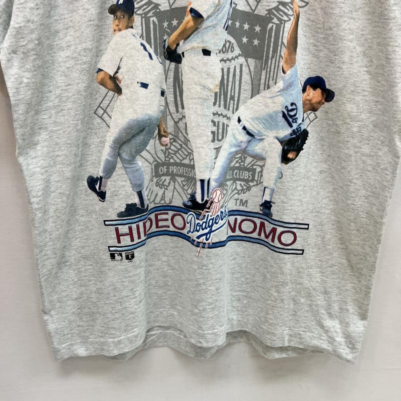 ヴィンテージ VINTAGE Tシャツ 半袖 90s 野茂英雄 1995年 ルーキー・オブ・ザ・イヤー 記念Tシャツ L 灰 / グレー / gray メンズ USED 古着 中古 50164207