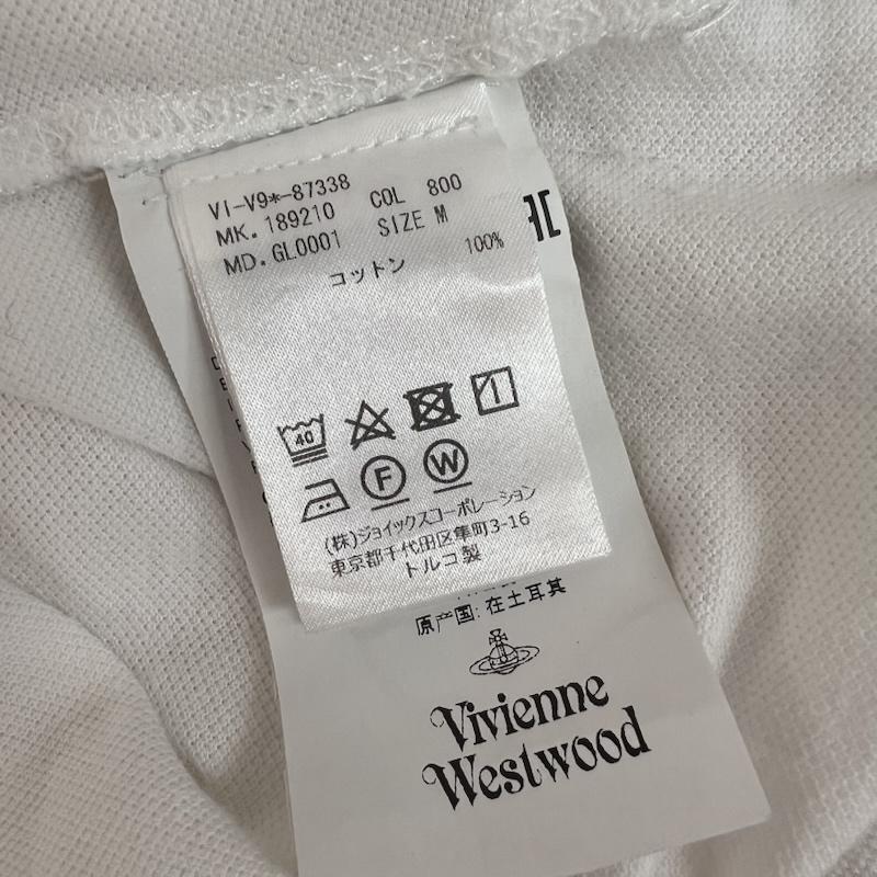 ヴィヴィアンウエストウッド Vivienne Westwood ポロシャツ 半袖 オーブ刺繍 ポロシャツ M 白 / ホワイト / white メンズ USED 古着 中古 50164210
