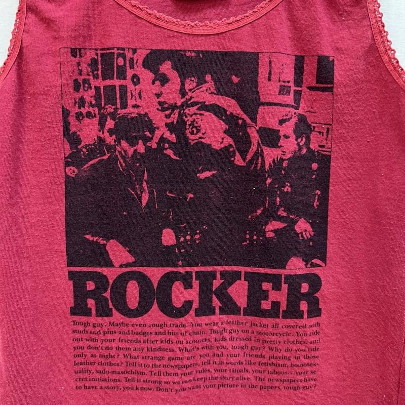 ヒステリックグラマー HYSTERIC GLAMOUR タンクトップ タンクトップ 00s ROCKER タンクトップ ヴィンテージ y2k FREE 赤 / レッド / red レディース USED 古着 中古 50164217