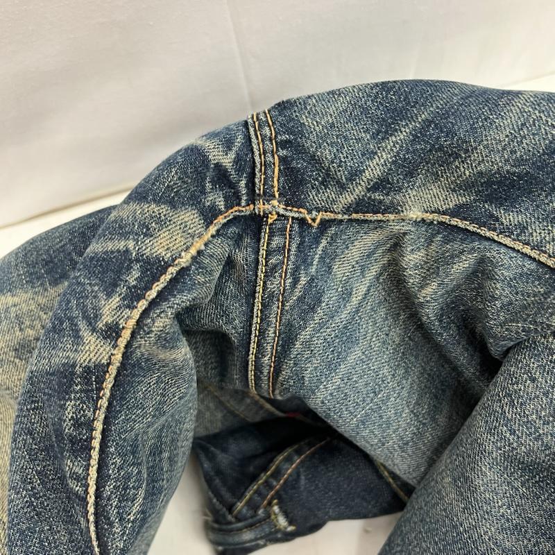 エヴィス EVISU パンツ デニム、ジーンズ No2 カモメ ペイント デニムパンツ 31インチ メンズ USED 古着 中古 50164220