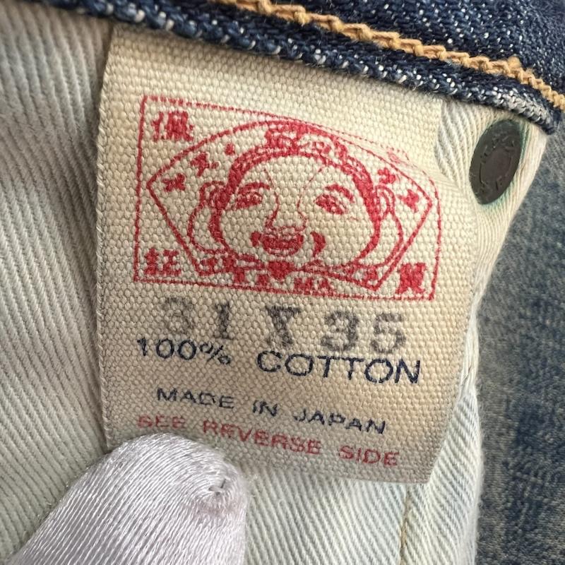 エヴィス EVISU パンツ デニム、ジーンズ No2 カモメ ペイント デニムパンツ 31インチ メンズ USED 古着 中古 50164220