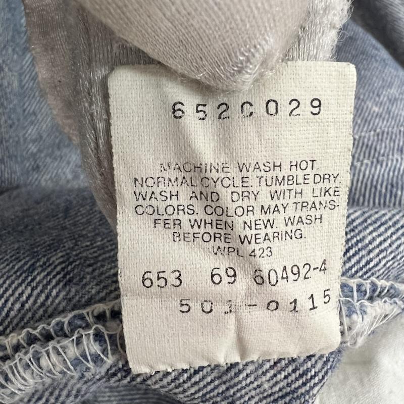 リーバイス Levi s パンツ デニム、ジーンズ 80s USA製 501 デニムパンツ ボタン裏653 ビンテージ 34インチ メンズ USED 古着 中古 50164222