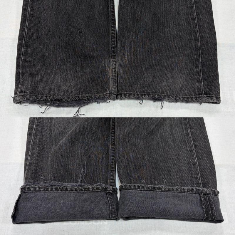 リーバイス Levi s パンツ デニム、ジーンズ 501 ブラックデニム フェード フィリピン製 ヴィンテージ 30インチ 黒 / ブラック / black メンズ USED 古着 中古 50164223