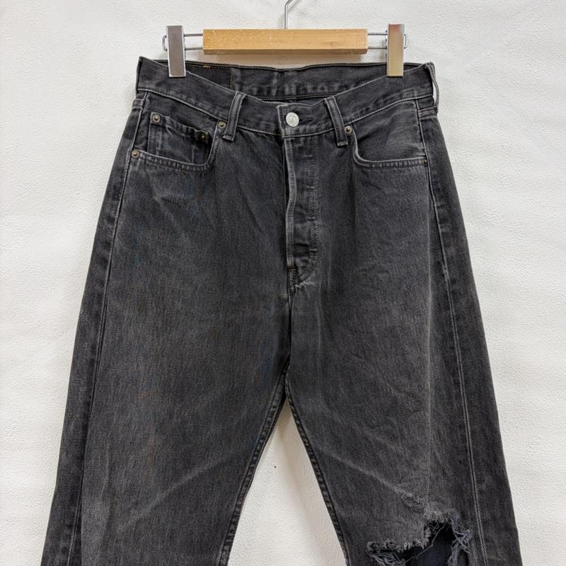 リーバイス Levi s パンツ デニム、ジーンズ 501 ブラックデニム フェード フィリピン製 ヴィンテージ 30インチ 黒 / ブラック / black メンズ USED 古着 中古 50164223